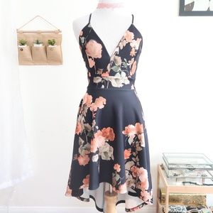 WINDSOR OPEN BACK FLORAL DRESS
